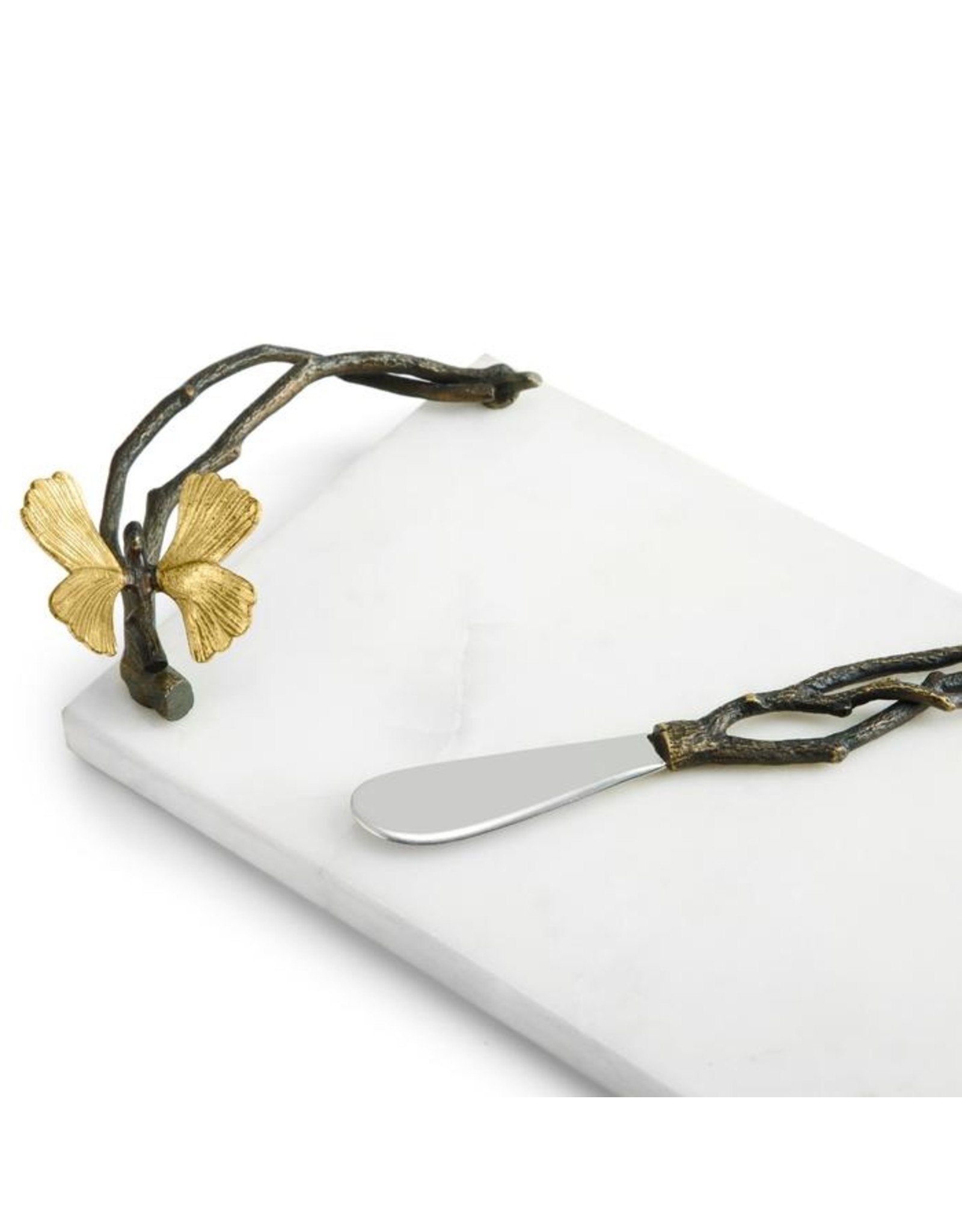 Butterfly Ginkgo Small Cheese Board w/ Knife