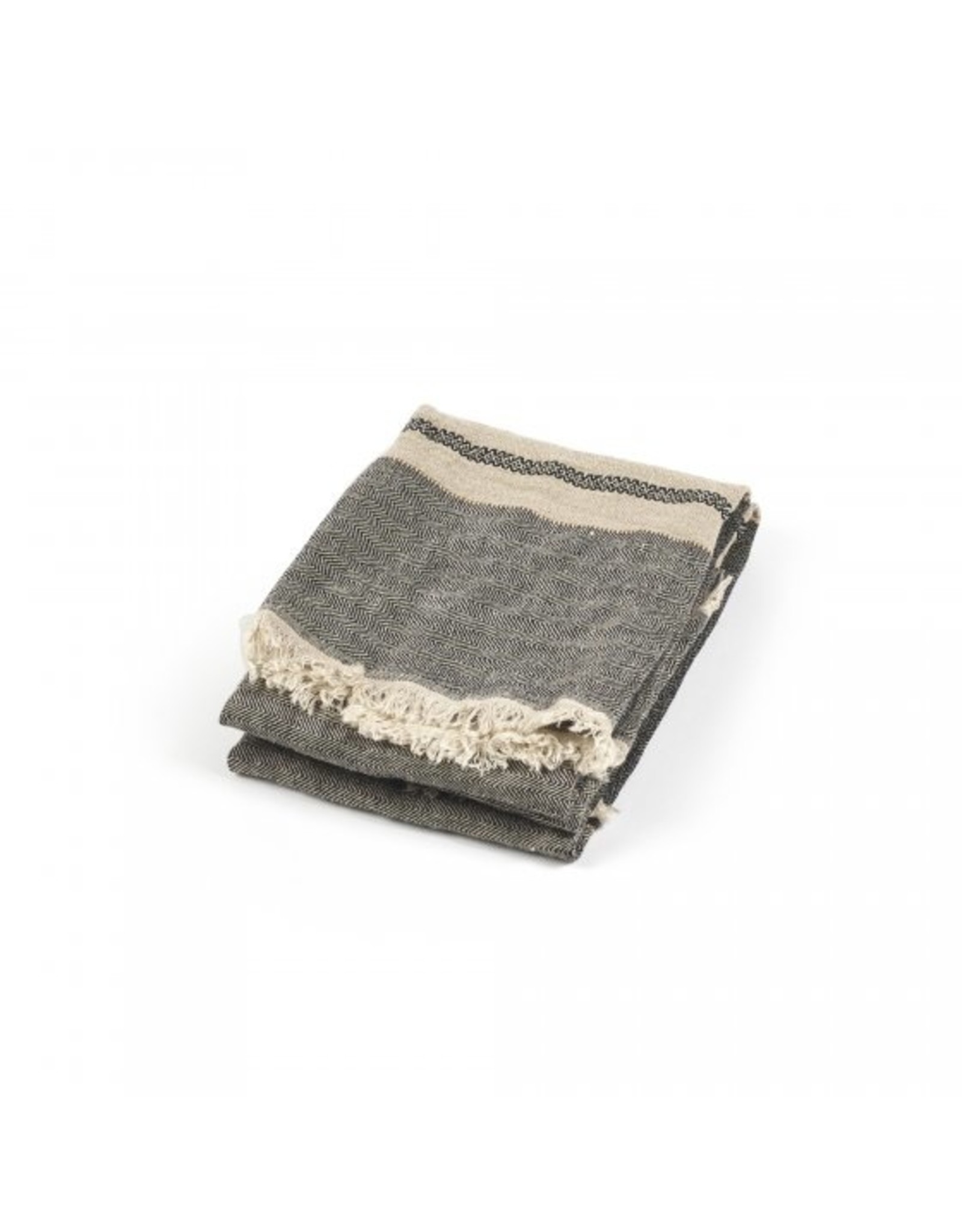 The Belgian Tack Stripe Small Fouta Towel 14 x 20