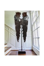 Alas Sculpture w/ Forged Iron Flowers (L)