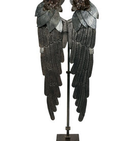 Alas Sculpture w/ Forged Iron Flowers (L)