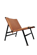 Gioberto Chair, Iron Forged w/ Leather