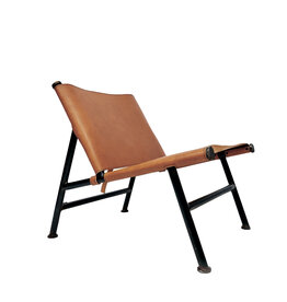 Gioberto Chair, Iron Forged w/ Leather