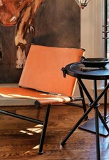 Gioberto Chair, Iron Forged w/ Leather
