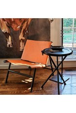 Gioberto Chair, Iron Forged w/ Leather