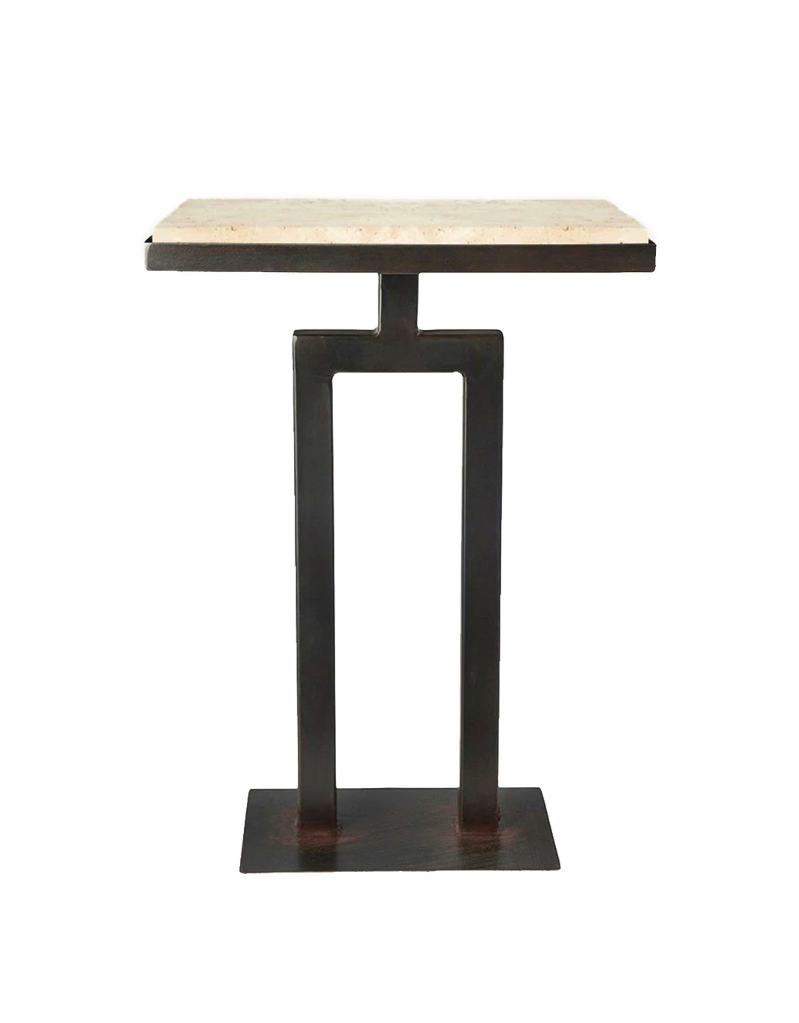 Rectangular Torreon Stone Side Table