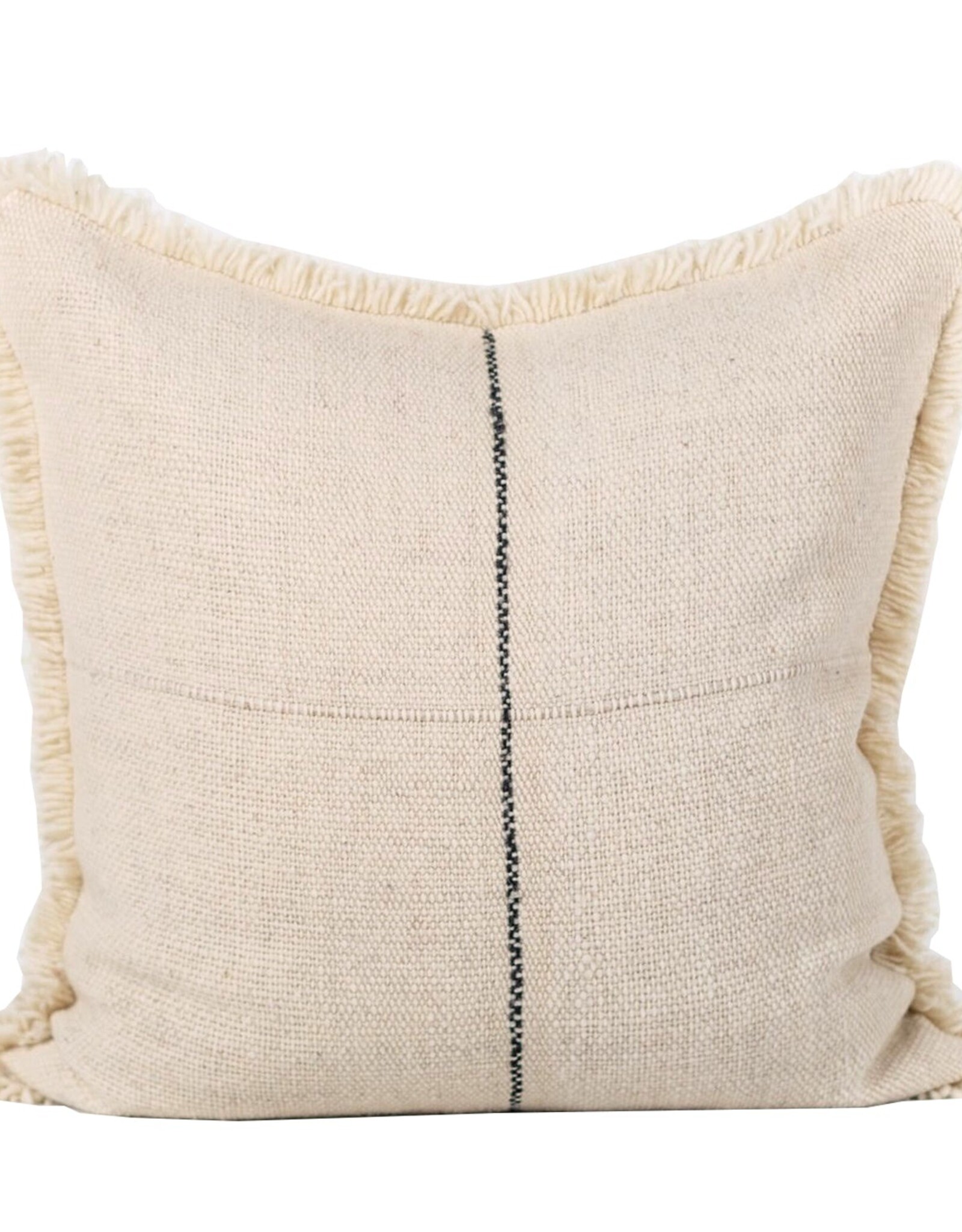 White & Black Stripe Pillow, Chile 26x26
