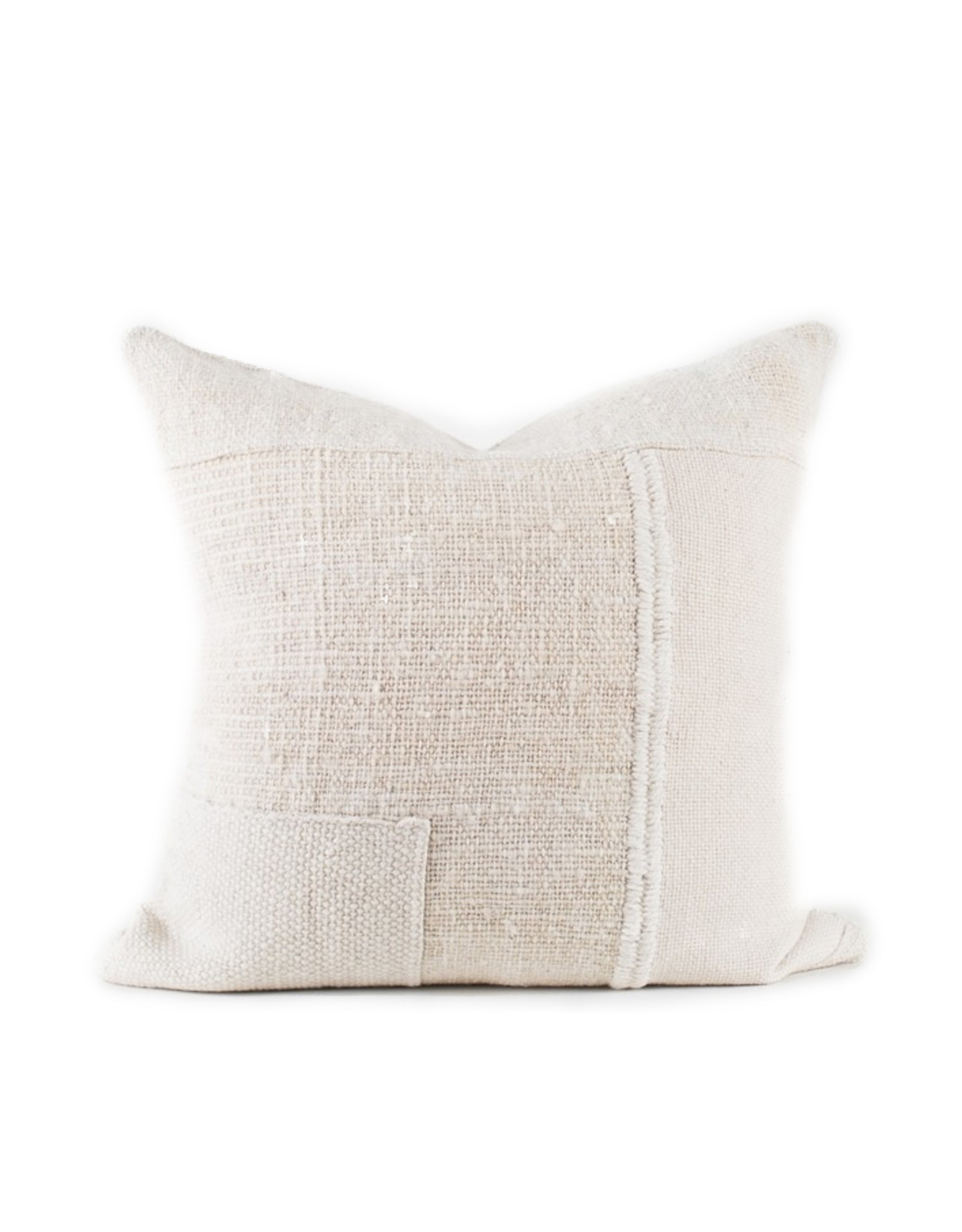 Patches White Pillow, Chile  26x26