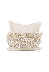White Fringe Pillow, Chile 26 x 26