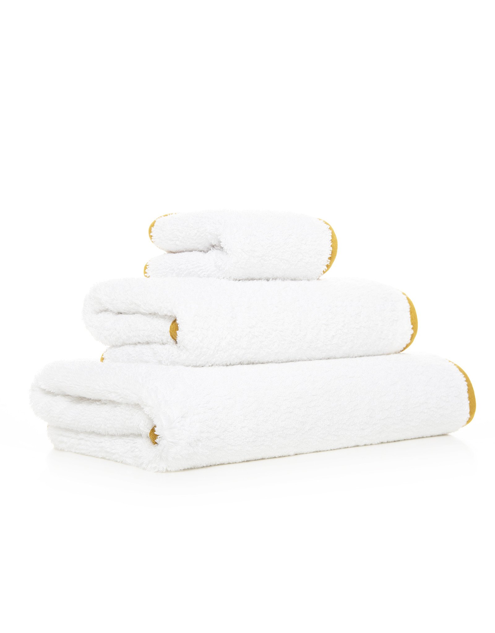 Portobello White/Gold Hand Towel, 18 x 30 - The Collector's House