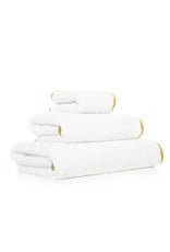 Portobello White/Gold Bath Sheet 38 x 59