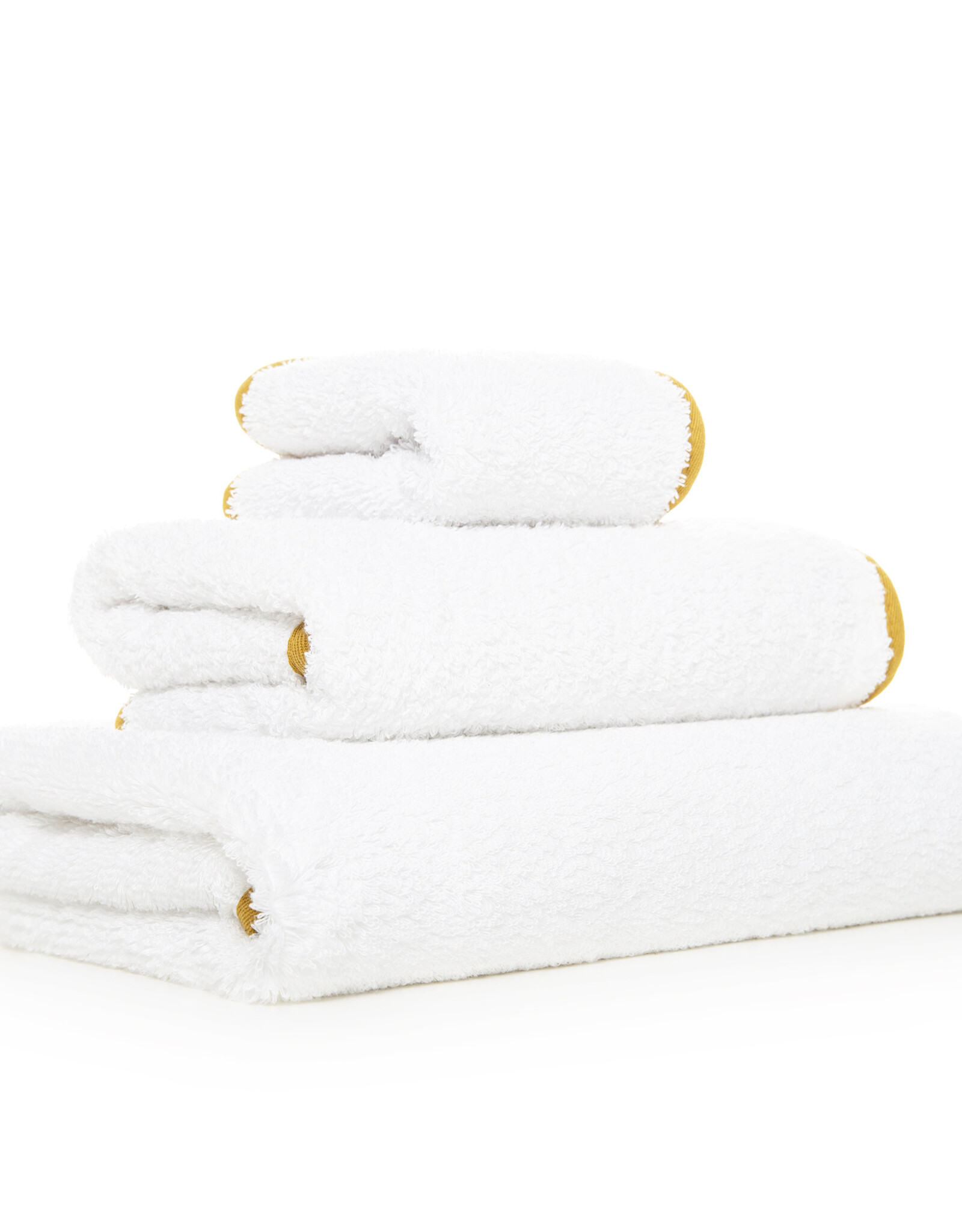 Portobello White/Gold Bath Sheet 38 x 59