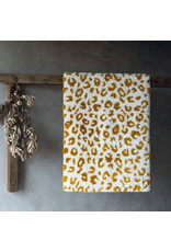 Leopard Rug, White/Gold 28x47 (L)