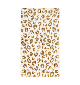 Leopard Rug, White/Gold 28x47 (L)
