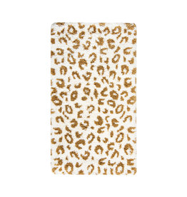 Leopard Rug, White/Gold 28x47 (L)