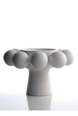 Pedestal Cloud Bubble Bowl Alabaster, 7 x 11.5