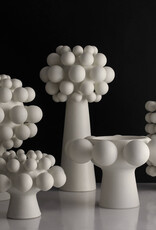 High Rise Cloud Vase Alabaster, 17 x 7.5