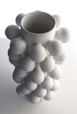 High Rise Cloud Vase Alabaster, 17 x 7.5