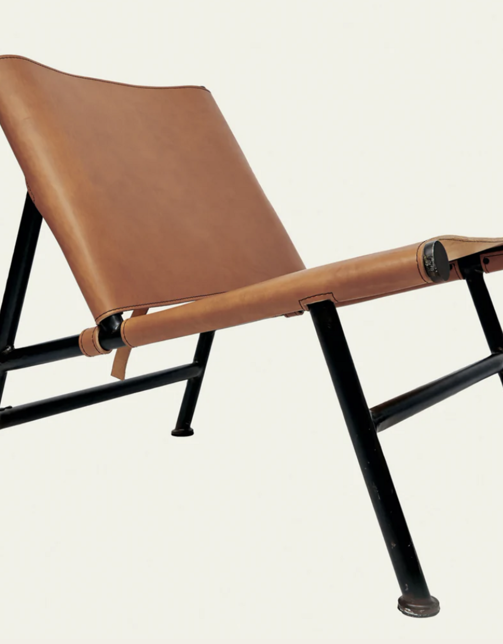 Gioberto Chair, Iron Forged w/ Leather