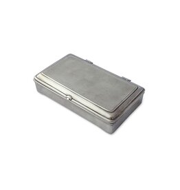 Lidded Box Rectangle w/ leather, A443.6