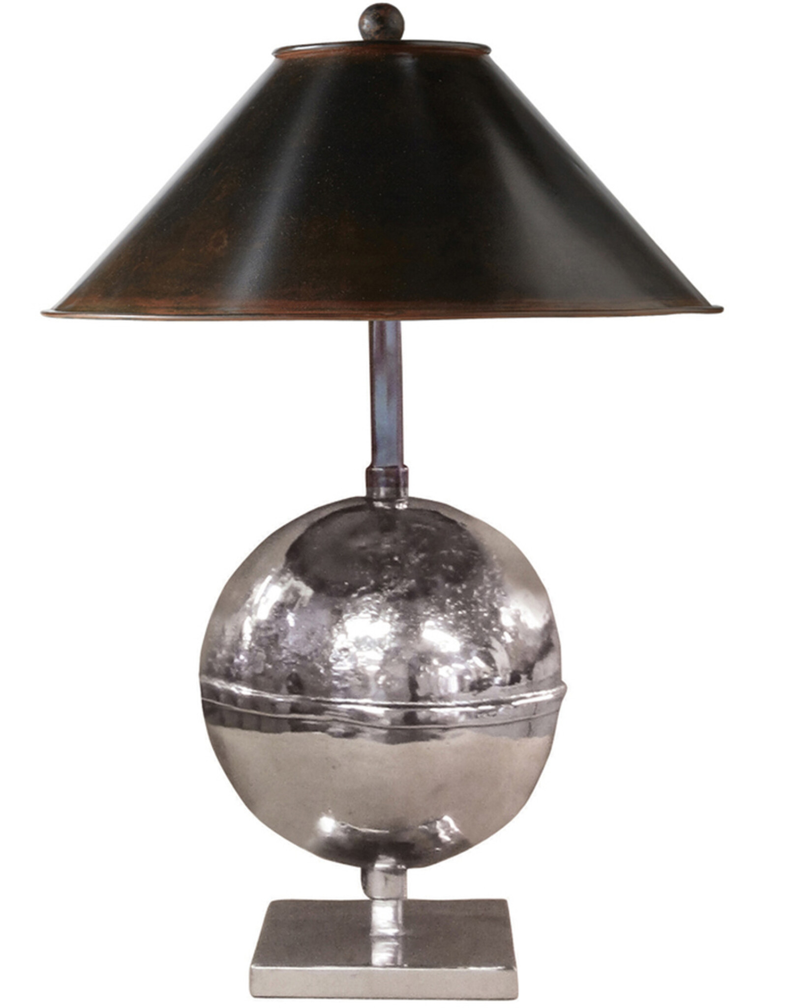 Luna Lamp Nickel w/ Iron Shade