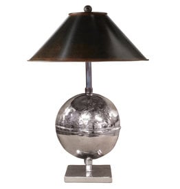 Luna Lamp Nickel w/ Iron Shade