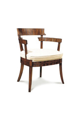Plateros II Chair in Belgian Oyster Linen (C)