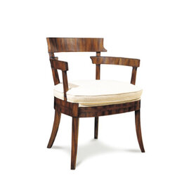 Plateros II Chair in Belgian Oyster Linen (C)