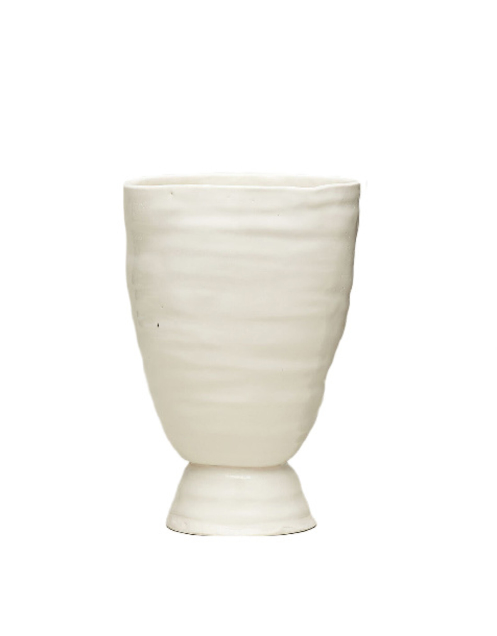 Bare Pedestal Vase, Clear