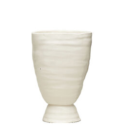 Bare Pedestal Vase, Clear