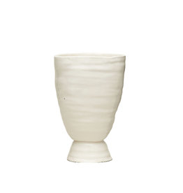 Bare Pedestal Vase, Clear