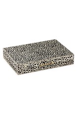 Pigeon and Poodle Natural Cheetah Hair on Hide Backgammon