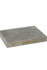 Brown Striped Hair on Hide Backgammon