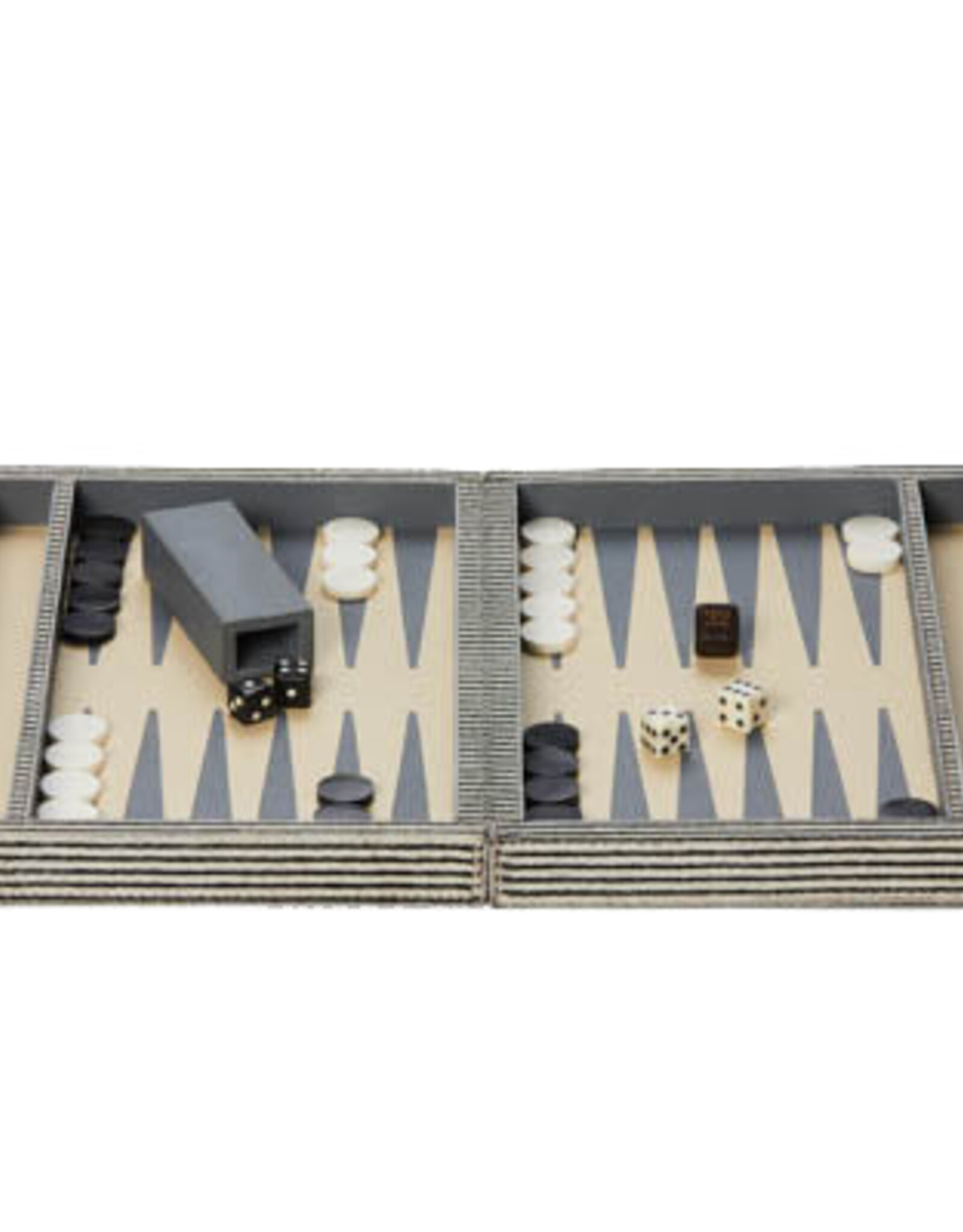 Brown Striped Hair on Hide Backgammon