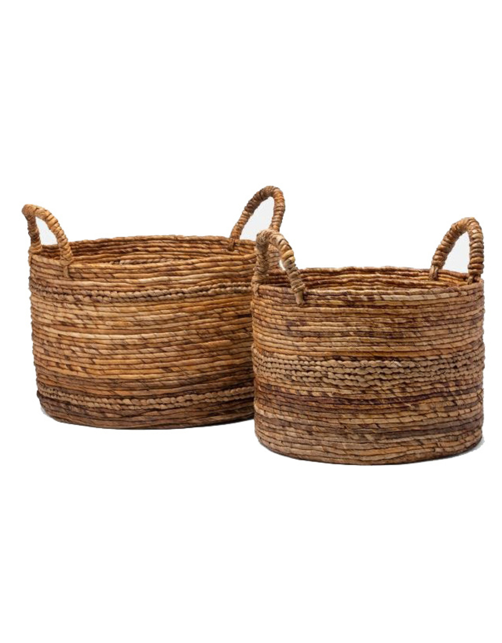 Natural Round Nested Basket, Lg