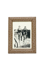 Witney Ostrich Frame, Oat Brown 5 x 7