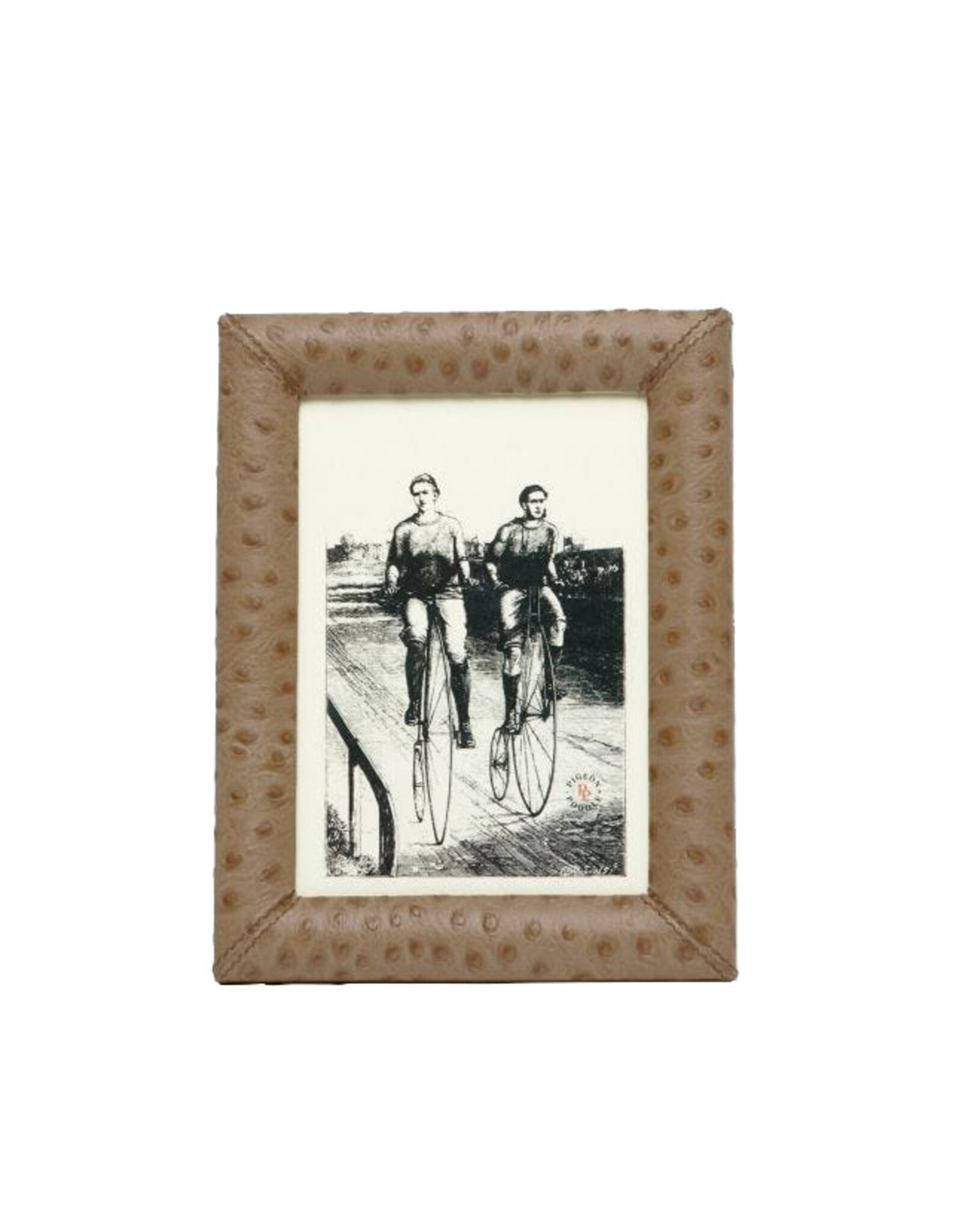 Witney Ostrich Frame, Oat Brown 5 x 7