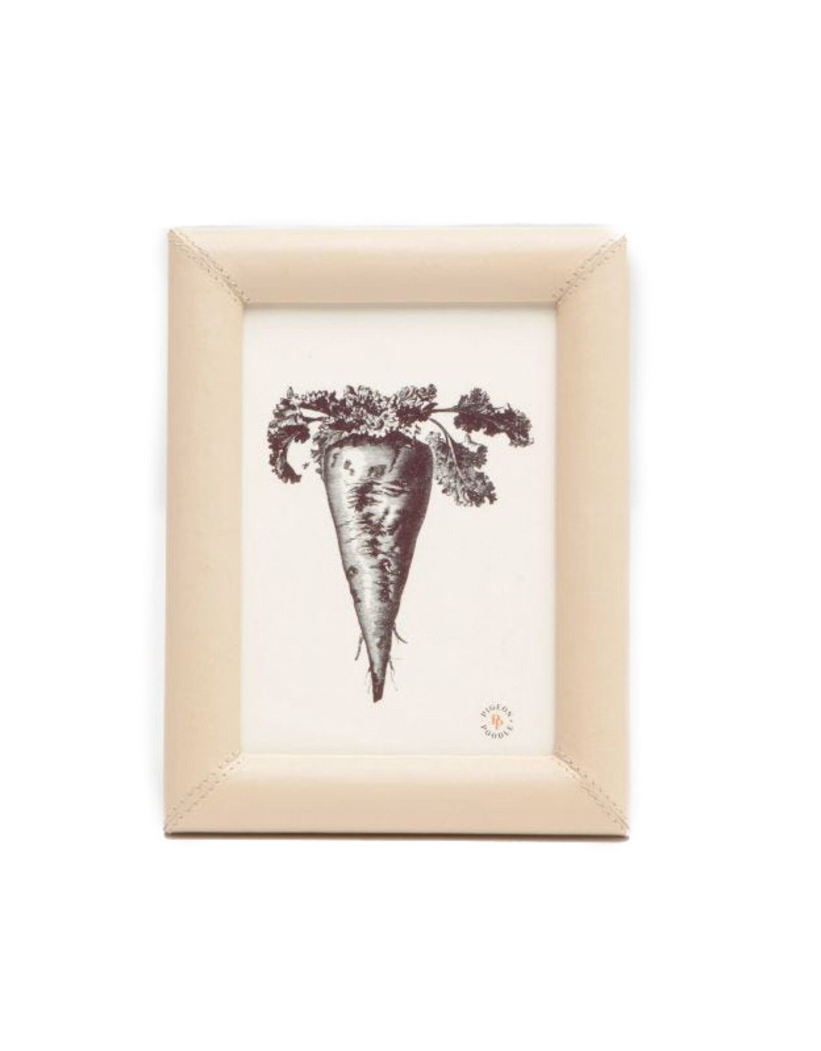 Leather Cream Frame, 5 x 7