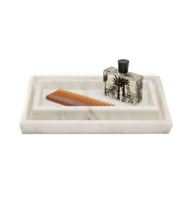 White Marble Tray, S