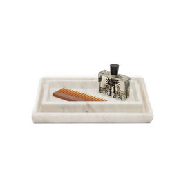 White Marble Tray, S