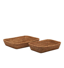 Natural Low Basket, Lg
