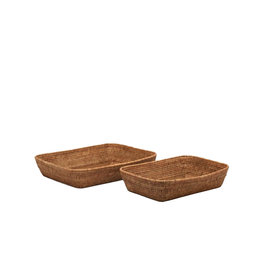 Natural Rattan Basket, Lg