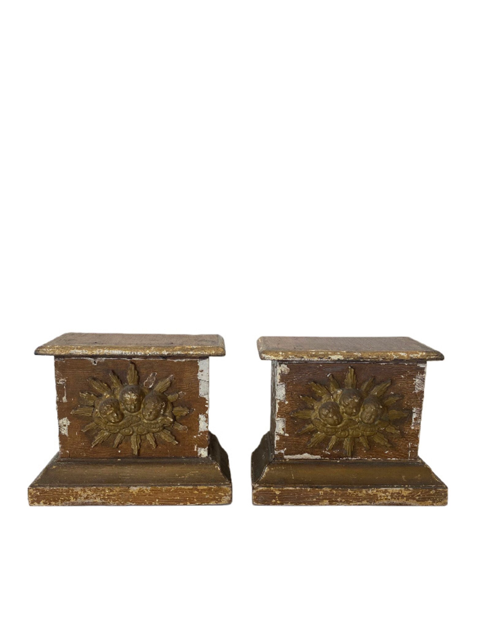 Gilded Baroque Pedestal, France c1800