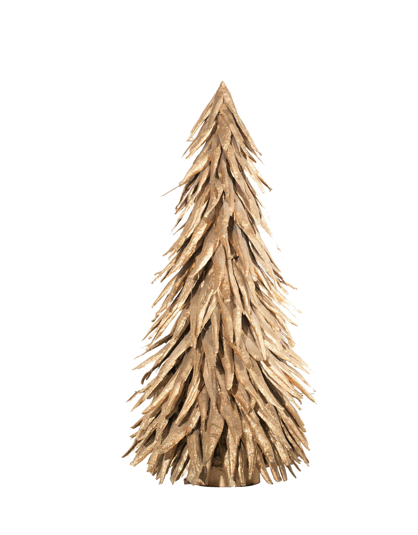 Gold Long Pod Cone Tree, 26"