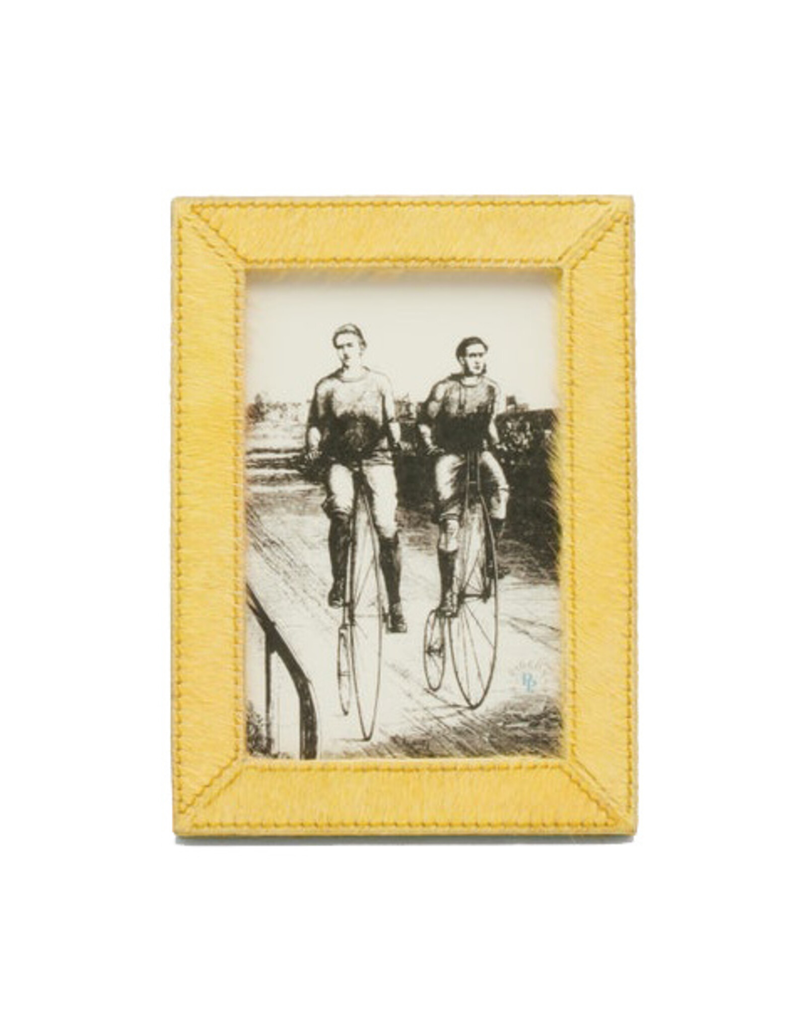 Goldenrod Hair on Hide Frame, 4 x 6 (L)