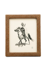 Natural Woven Pandan Oak Frame, 8 x 10