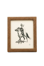 Natural Woven Pandan Oak Frame, 8 x 10