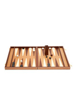 Pigeon and Poodle Beige Full Grain Leather Backgammon Set, S