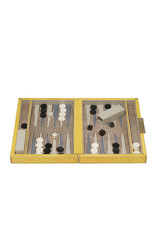 Goldenrod Hair Hide Backgammon Set, S