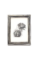 Black & White Laquered Veneer Frame, 5 x7