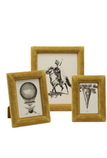 Ochre Velvet Frame, 5 x 7